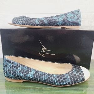 Giuseppe Zanotti Snakeskin Flats